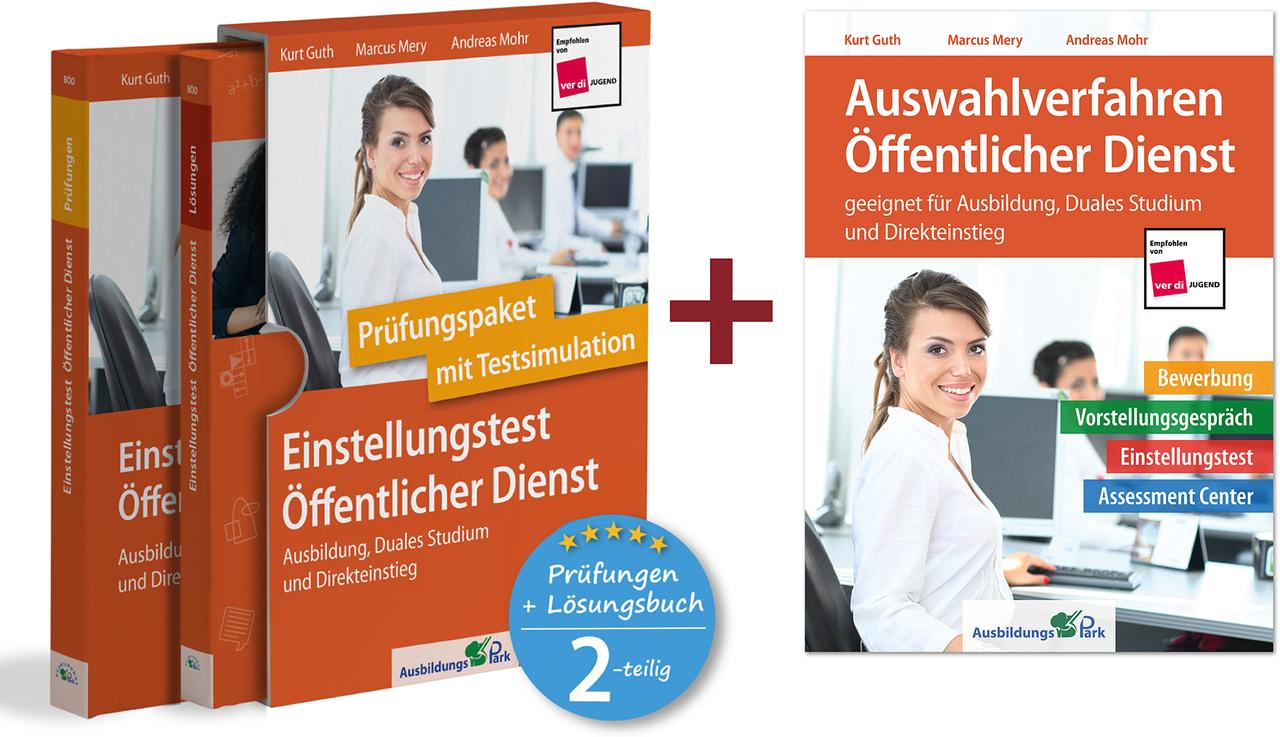 Buchcover: Sparpaket - Einstellungstest + Auswahlverfahren Öffentlicher Dienst