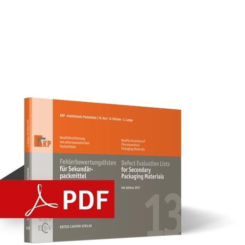 Buchcover: Fehlerbewertungsliste für Sekundärpackmittel