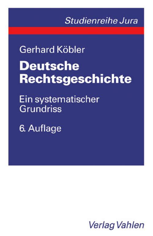 Buchcover: Deutsche Rechtsgeschichte
