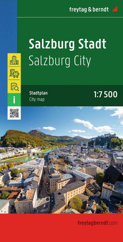 Salzburg Stadt, Stadtplan 1:7.500 - 1:15.000