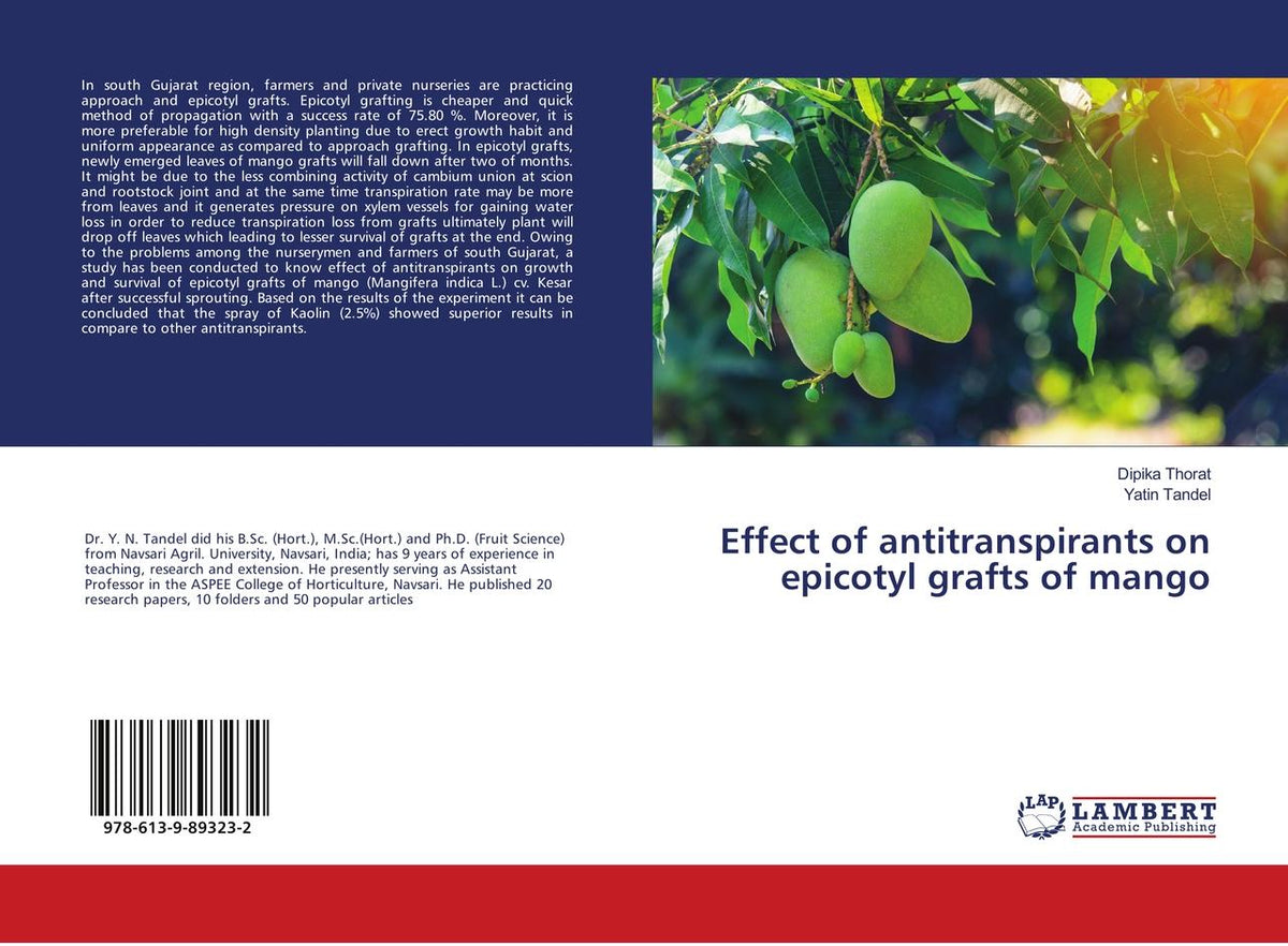 Buchcover: Effect of antitranspirants on epicotyl grafts of mango