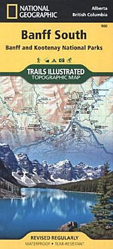 Banff South Map [Banff and Kootenay National Parks]