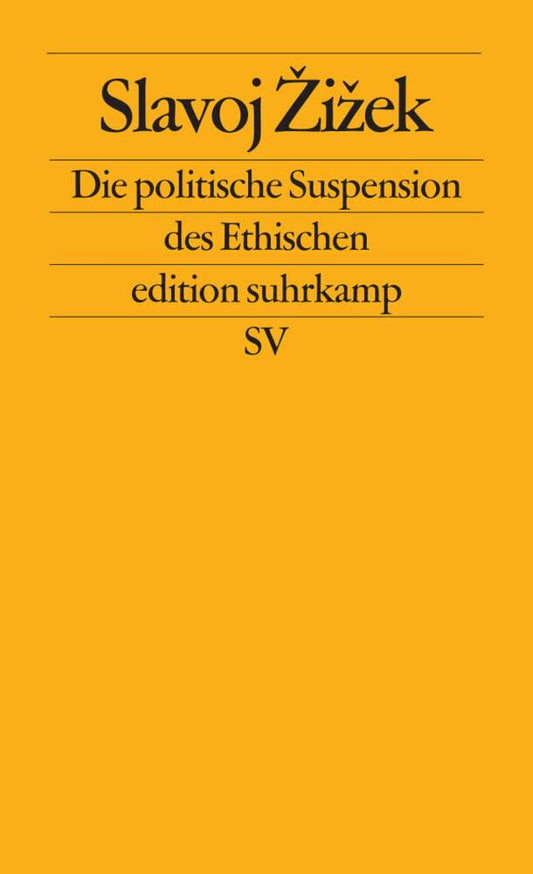 Die politische Suspension des Ethischen