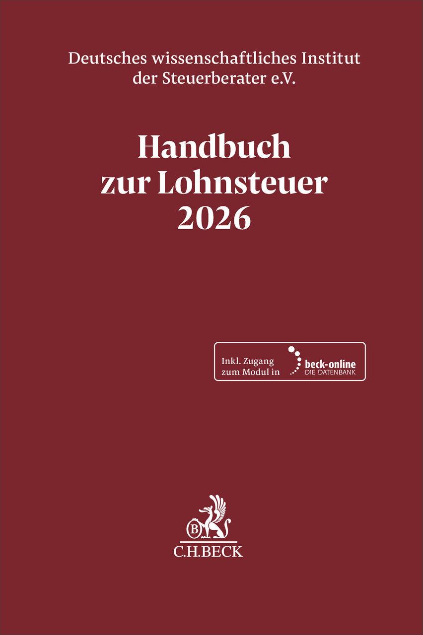 Handbuch zur Lohnsteuer 2026. LSt 2026