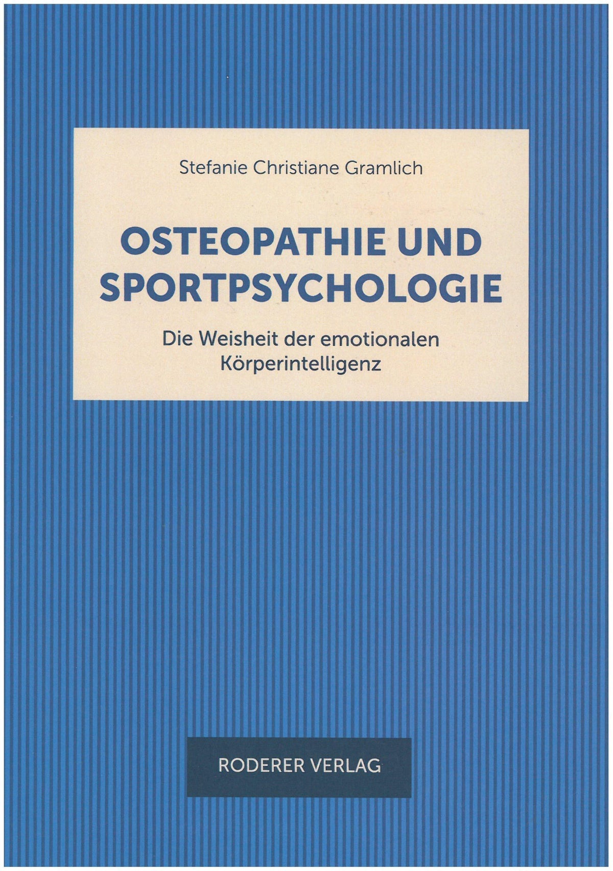 Buchcover: Ostheopathie und Sportpsychologie