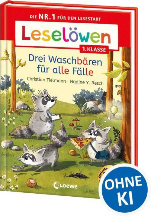 Tielmann, Christian/Leselöwen 1. Klasse - Drei Waschbären für alle Fälle