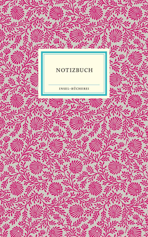 Buchcover: Notizbuch Insel-Bücherei »Blumendekor magenta«