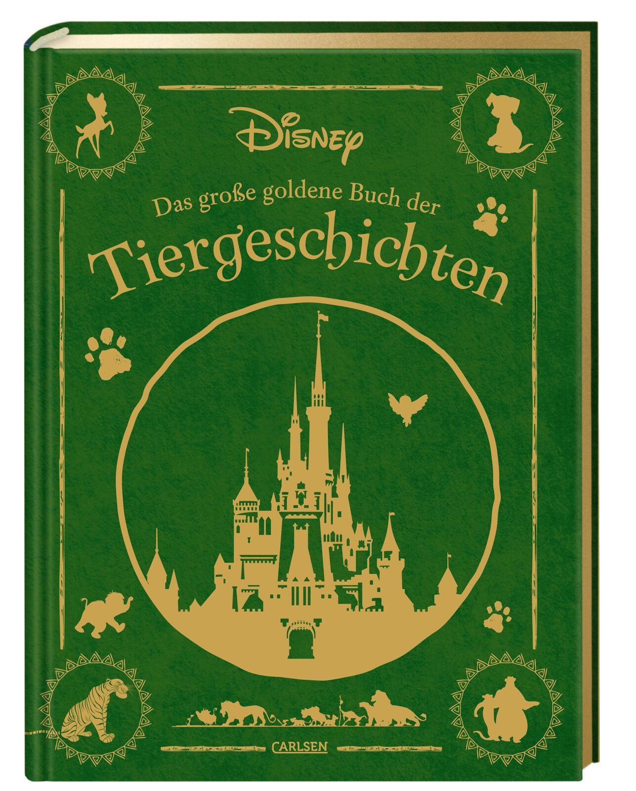 Disney: Das große goldene Buch der Tiergeschichten: 20 Vorlesegeschichten ab 4 Jahren mit den beliebtesten Disney-Tieren in einem hochwertigen Sammelband (Die großen goldenen Bücher von Disney)