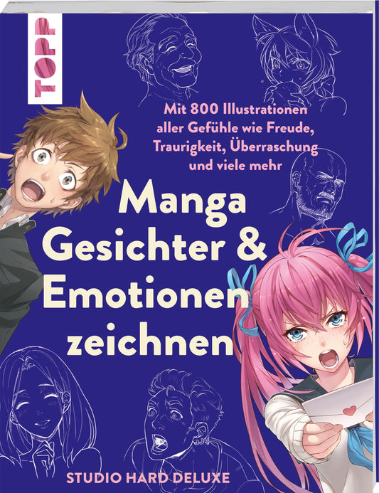 Buchcover: Manga Gesichter & Emotionen zeichnen