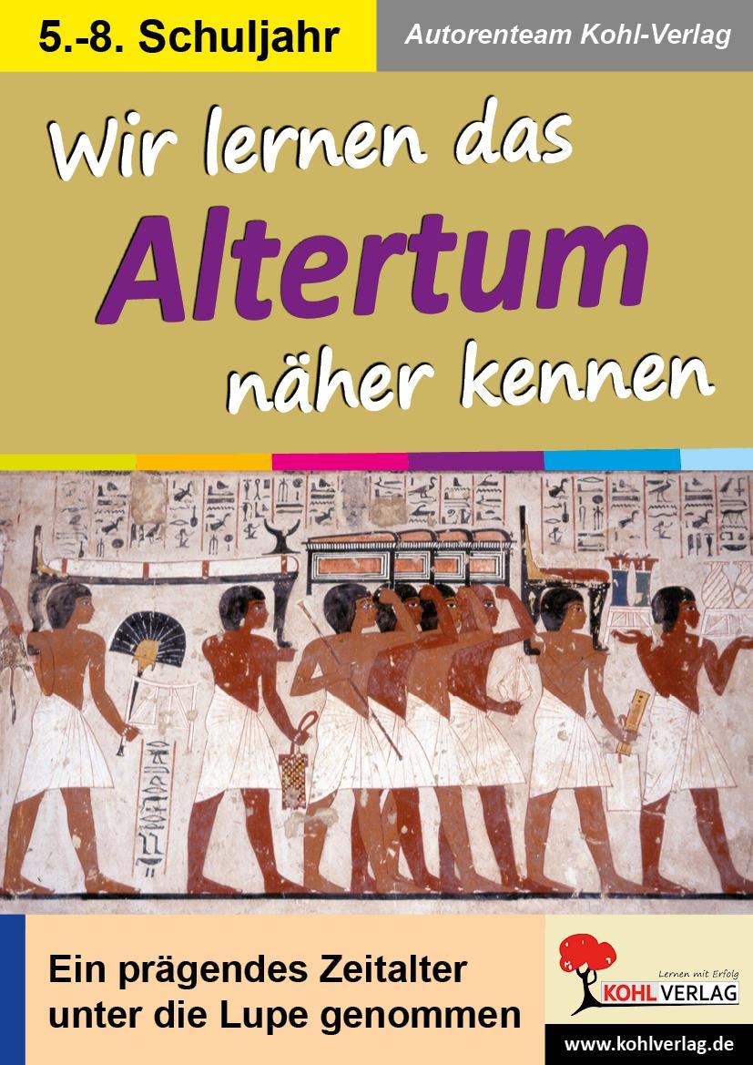 Buchcover: Wir lernen das Altertum näher kennen