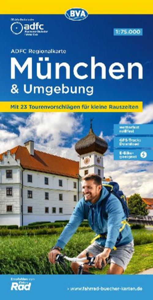 BVA ADFC Regionalkarte München und Umgebung 1:75.000