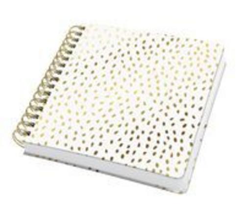 Buchcover: Spiral-Notizbuch Jolie A5 goldweiß