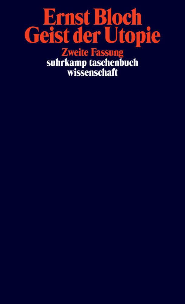 Buchcover: Geist der Utopie.  Zweite Fassung