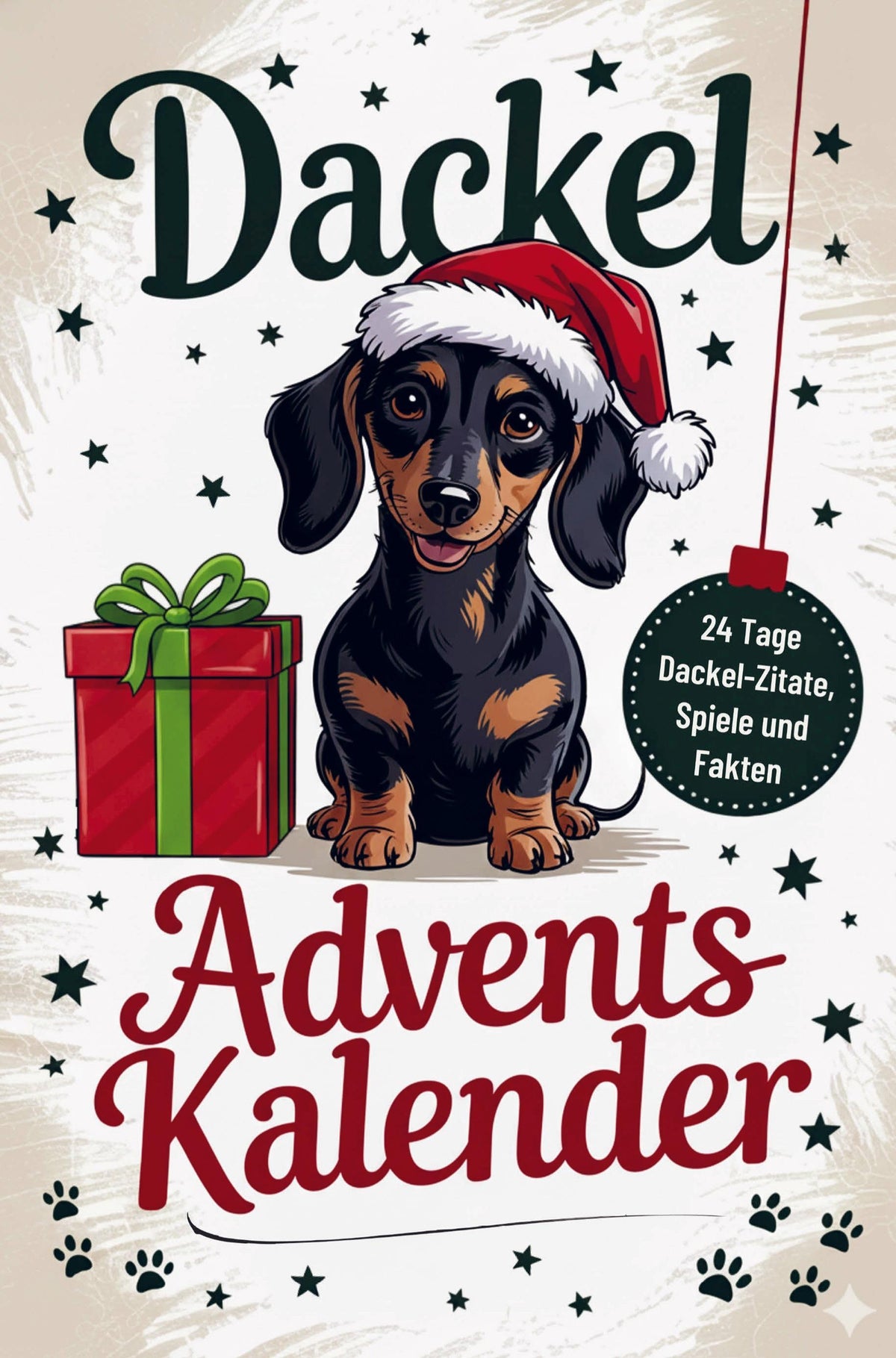 Buchcover: Dein Dackel Adventskalender zum Mitmachen