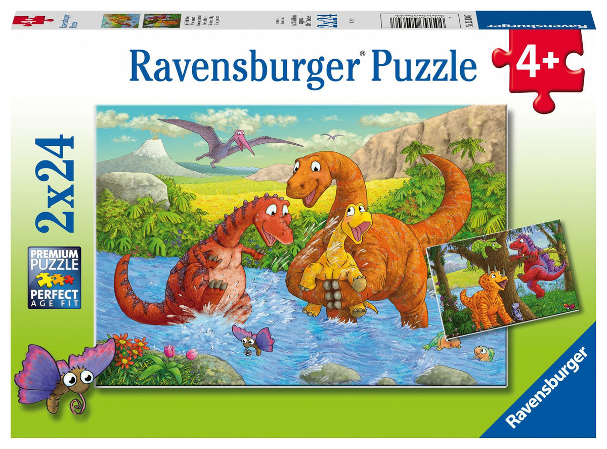 Buchcover: Spielende Dinos
