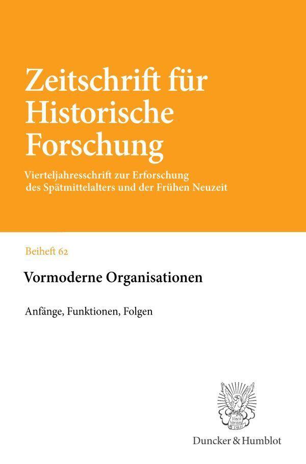 Vormoderne Organisationen