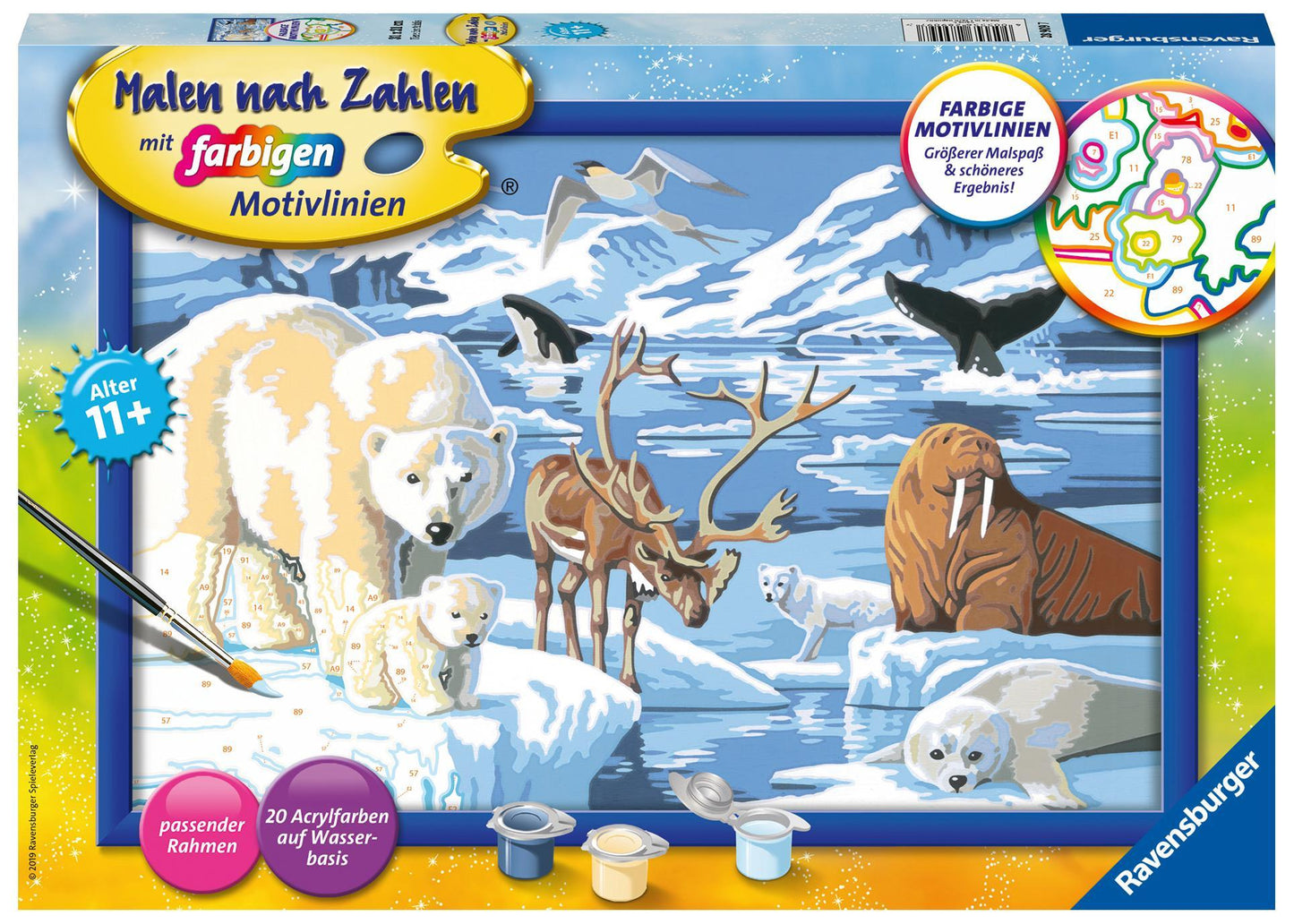 Malen nach Zahlen CreArt - Tiere der Arktis