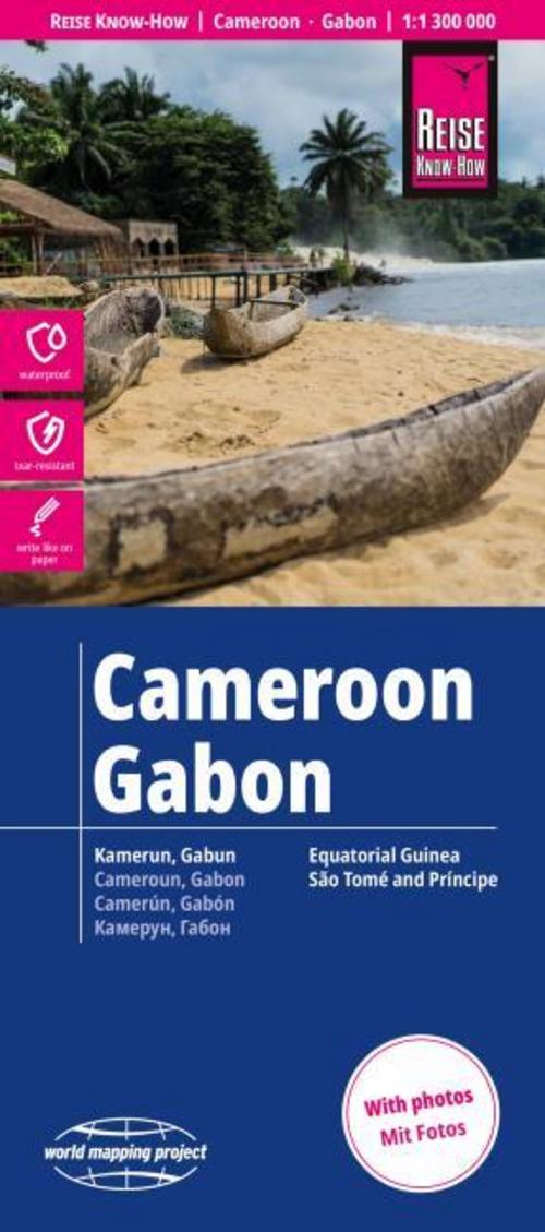 Reise Know-How Landkarte Kamerun, Gabun | Cameroon, Gabon (1:1.300.000)