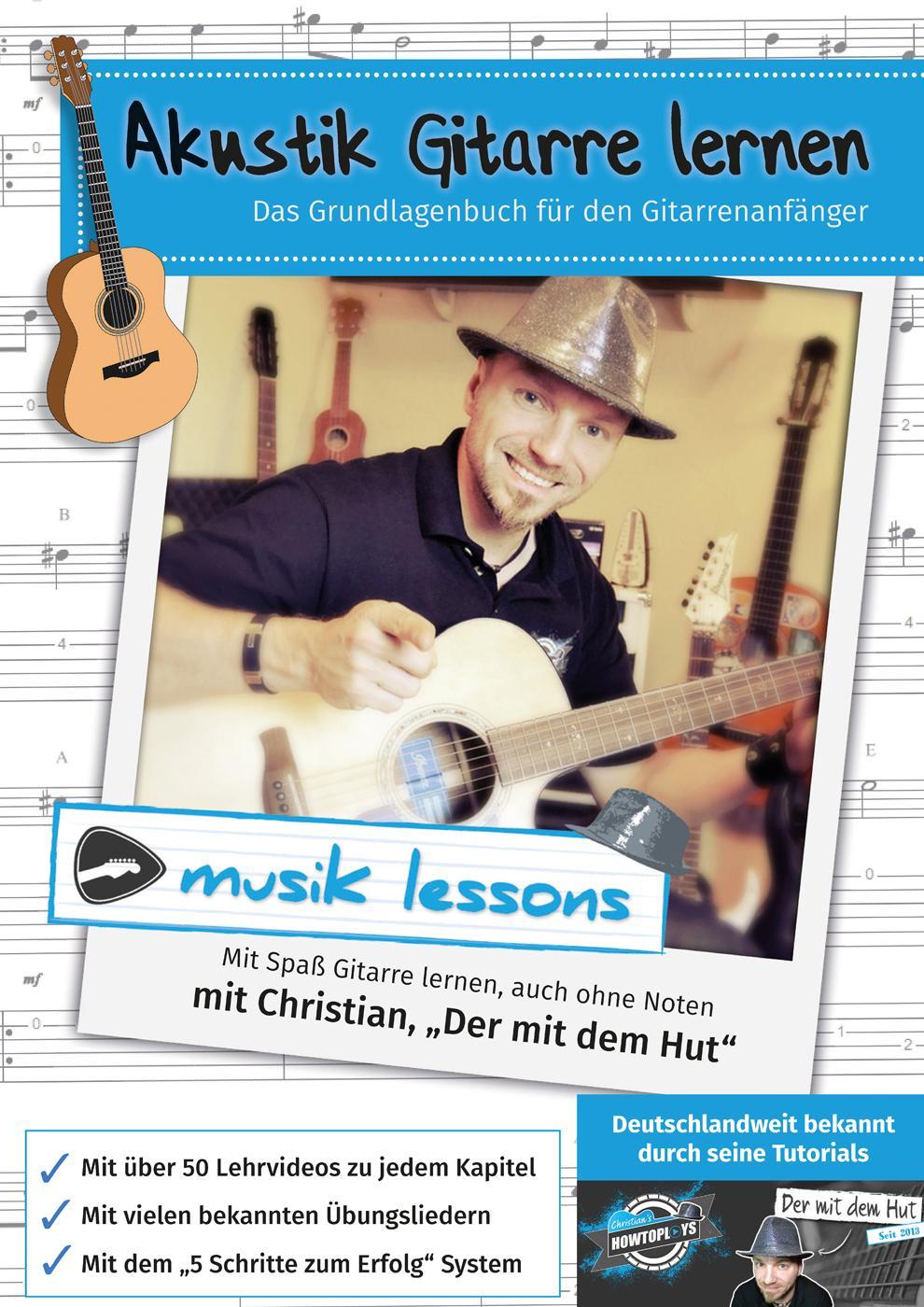 Buchcover: Akustik-Gitarre lernen