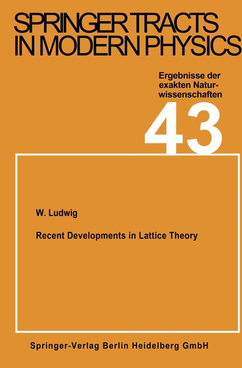 Buchcover: Recent Developments in Lattice Theory