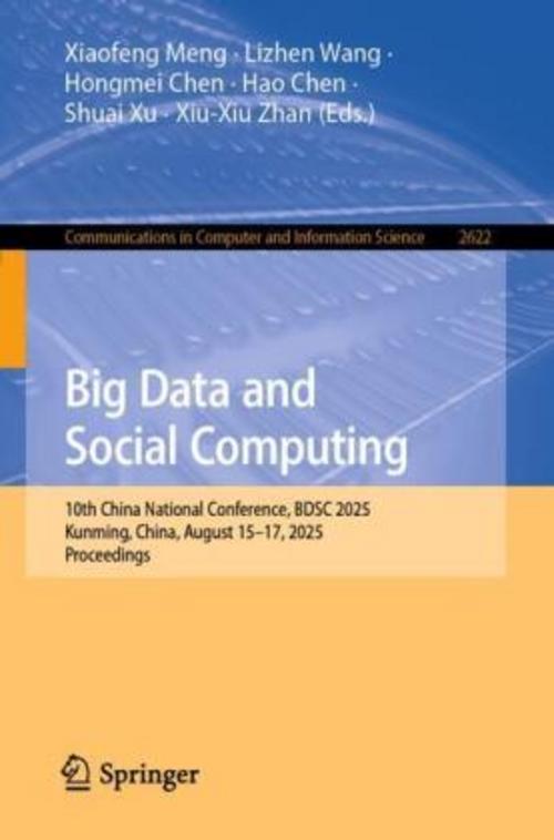 Buchcover: Big Data and Social Computing