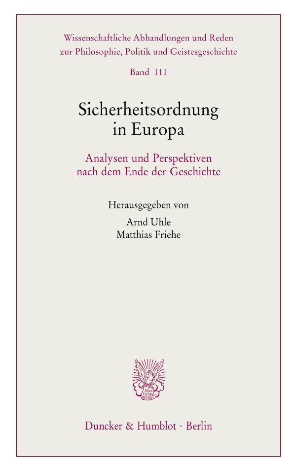 Sicherheitsordnung in Europa.