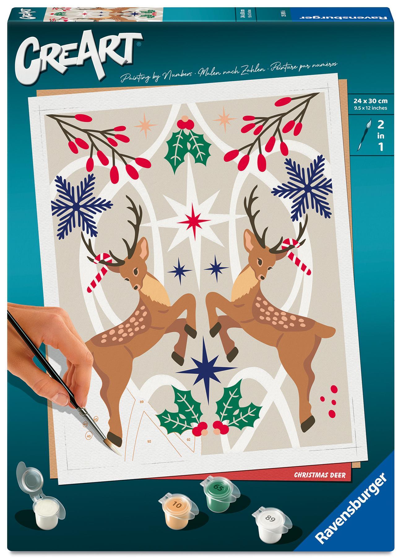 CreArt Adults Trend - Weihnachtlicher Hirsch