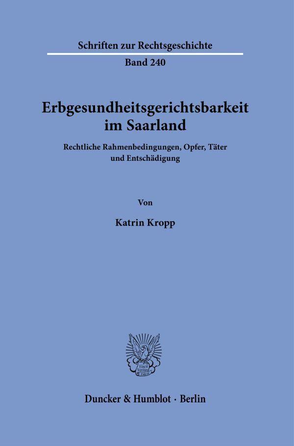 Erbgesundheitsgerichtsbarkeit im Saarland