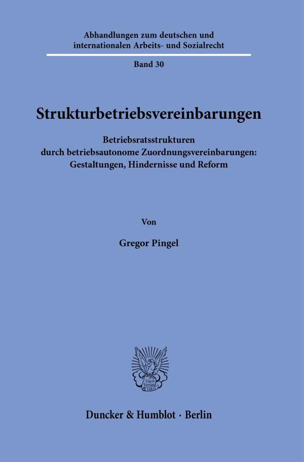 Strukturbetriebsvereinbarungen