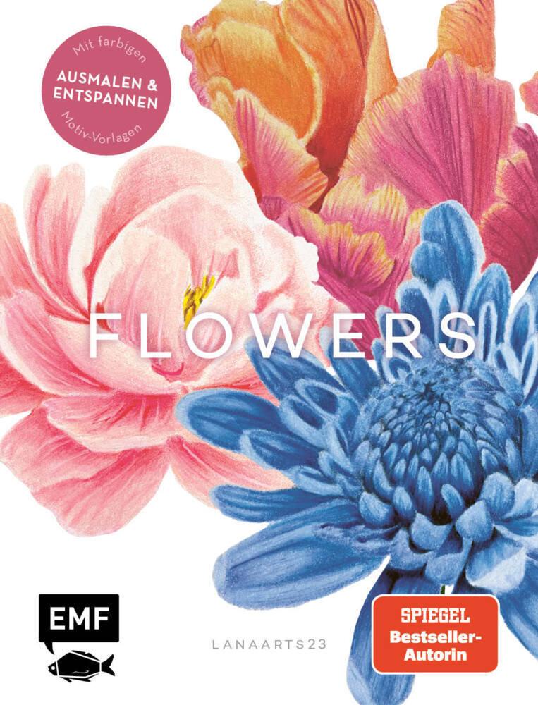 Buchcover: Flowers mit Lana: Ausmalen und entspannen mit Lanaarts23