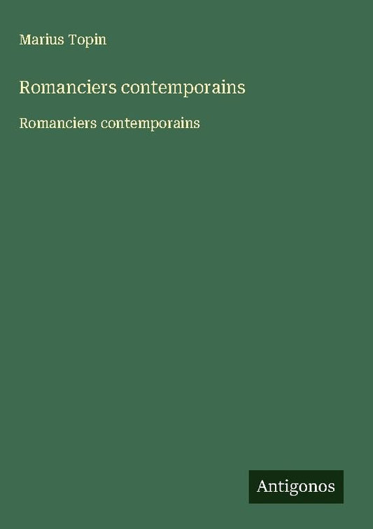 Romanciers contemporains