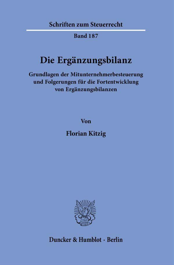 Die Ergänzungsbilanz.
