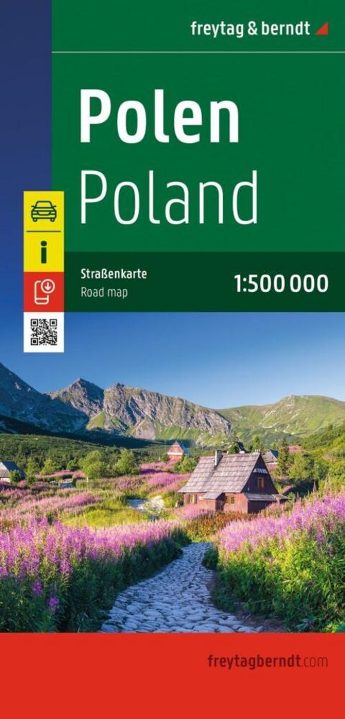 Polen, Straßenkarte 1:500.000, freytag & berndt
