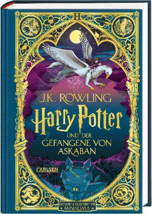 Harry Potter und der Gefangene von Askaban (MinaLima-Edition mit 3D-Papierkunst 3): Farbig illustrierte Schmuckausgabe mit Goldprägung und Pop-Up-Elementen