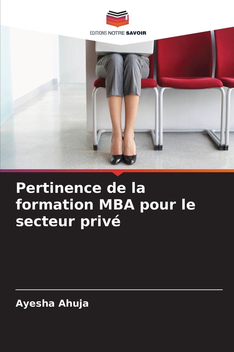 Buchcover: Pertinence de la formation MBA pour le secteur privé