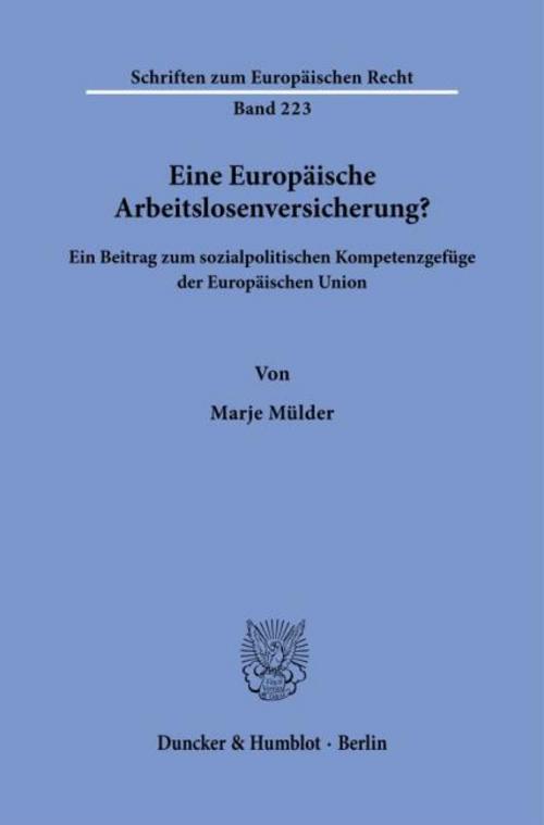 Eine Europäische Arbeitslosenversicherung?