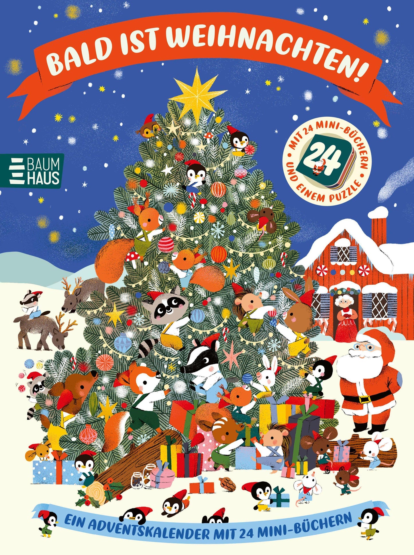 Bald ist Weihnachten! Ein Adventskalender mit 24 Mini-Büchern