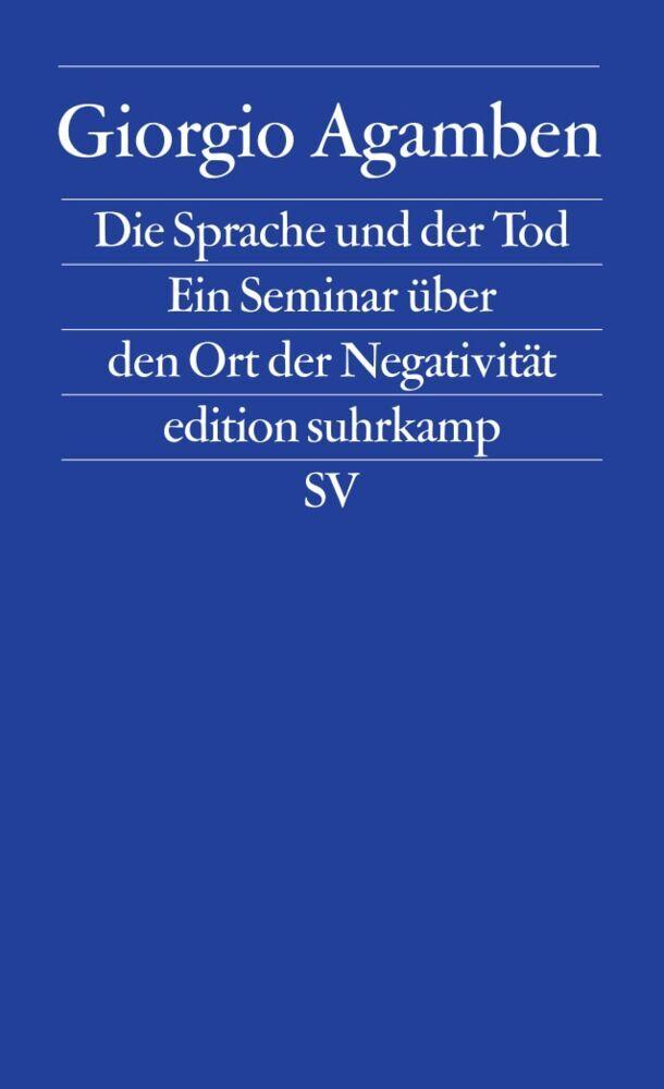 Buchcover: Die Sprache und der Tod