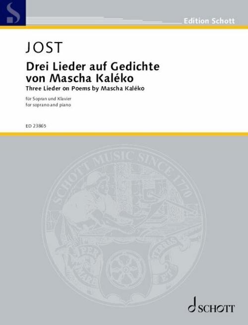 Drei Lieder auf Gedichte von Mascha Kaléko