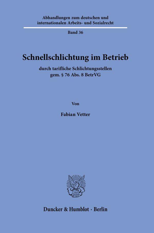 Schnellschlichtung im Betrieb