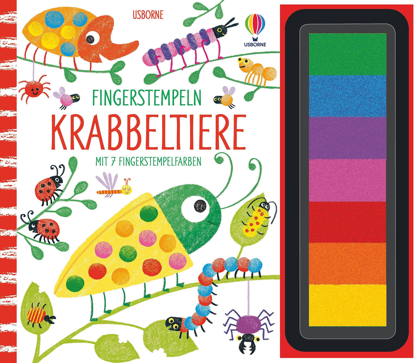 Fingerstempeln: Krabbeltiere