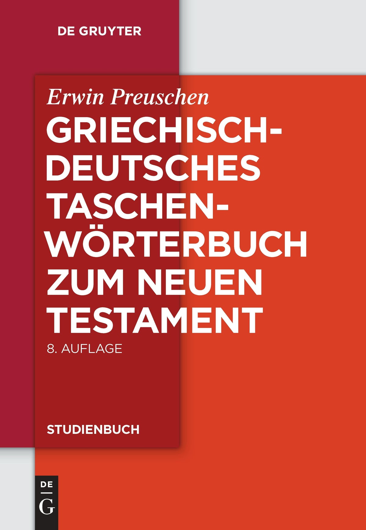 Buchcover: Griechisch - deutsches Taschenwörterbuch zum Neuen Testament