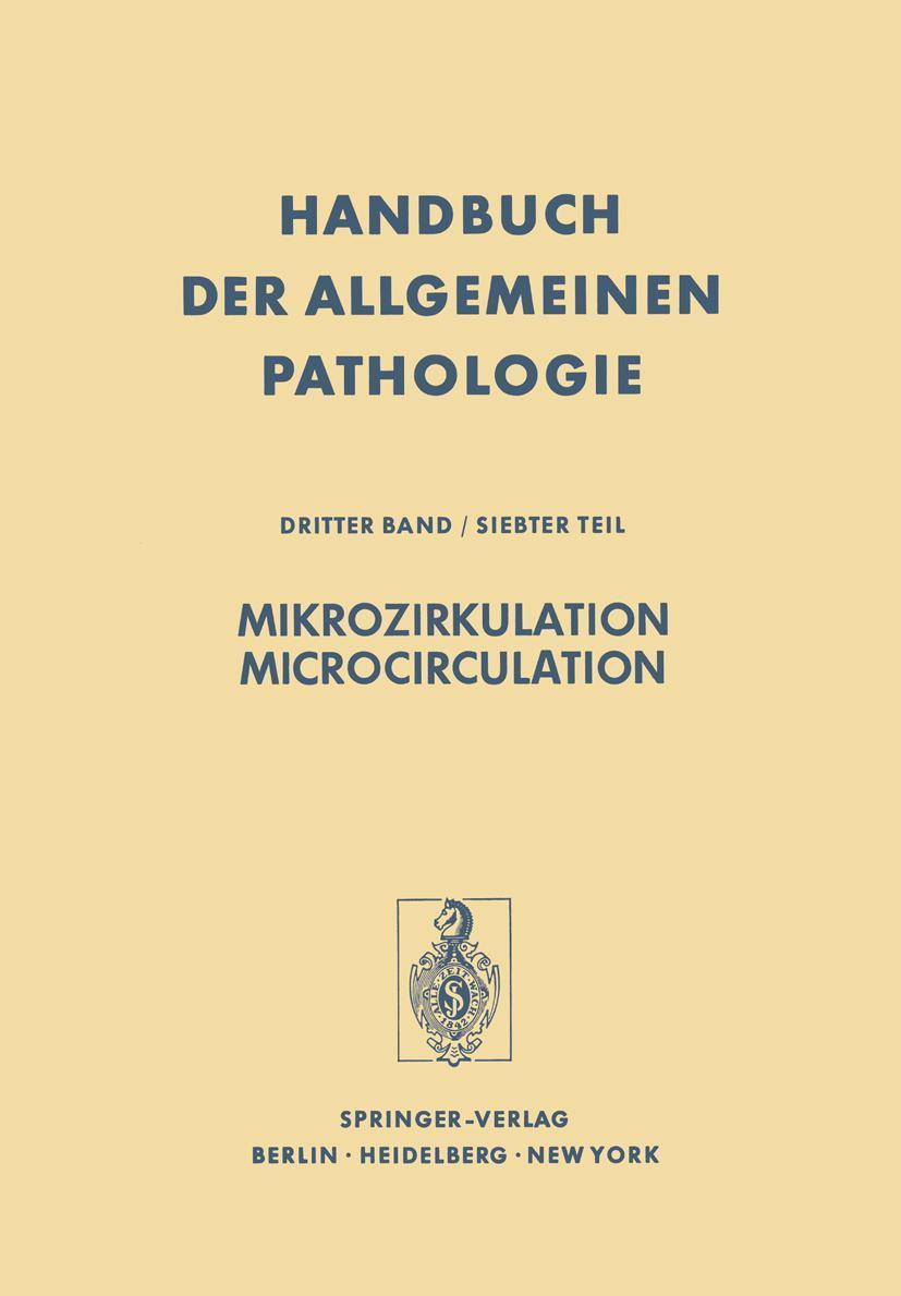 Buchcover: Mikrozirkulation / Microcirculation
