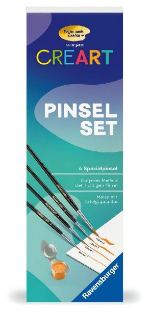 Buchcover: CreArt, Malen nach Zahlen Zubehör - Pinselset in Blechdose