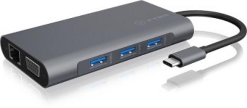 RAIDSONIC ICY BOX USB Type-C Dockingstation mit zwei Videoschnitten