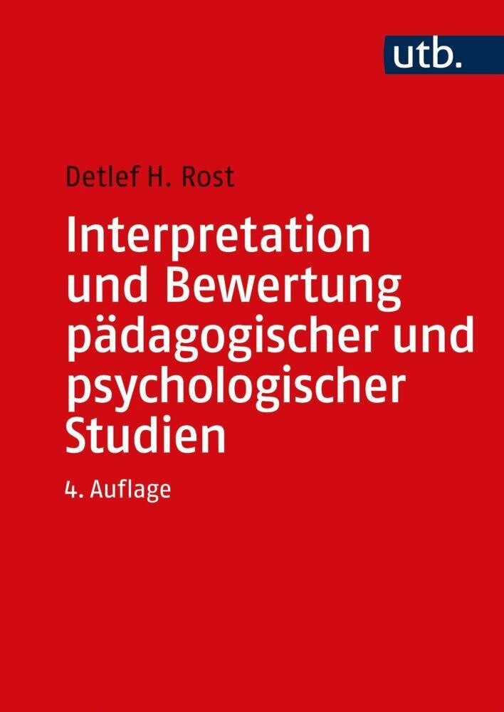 Buchcover: Interpretation und Bewertung pädagogischer und psychologischer Studien