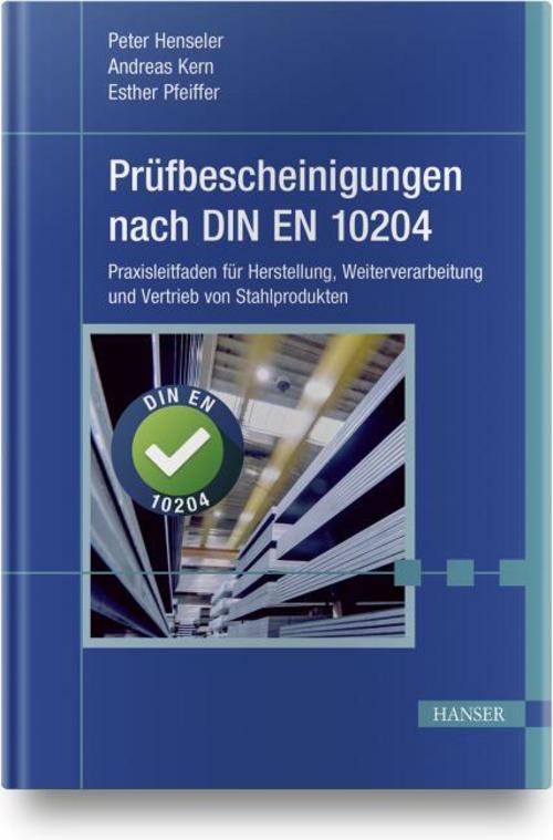 Buchcover: Prüfbescheinigungen nach DIN EN 10204