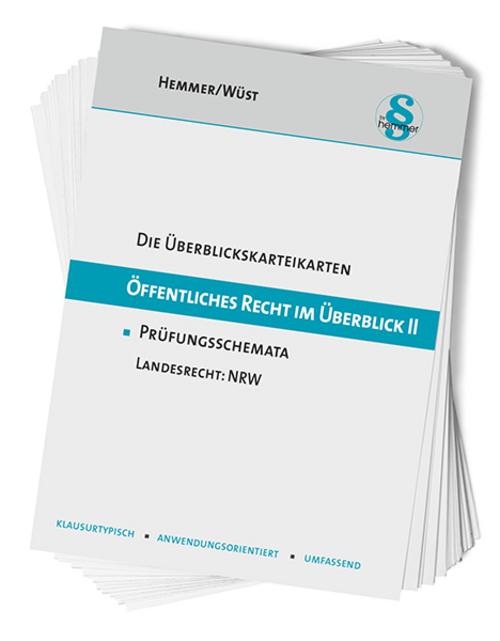 Buchcover: Überblickskarteikarten Öffentliches Recht im Überblick II - NRW