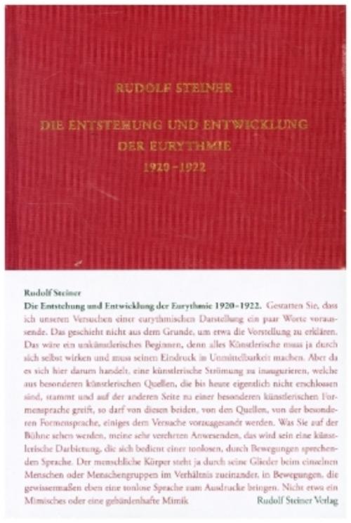 Buchcover: Die Entstehung und Entwicklung der Eurythmie 1920-1922