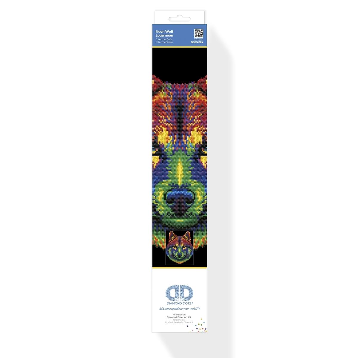 Diamond Painting Neon Wolf